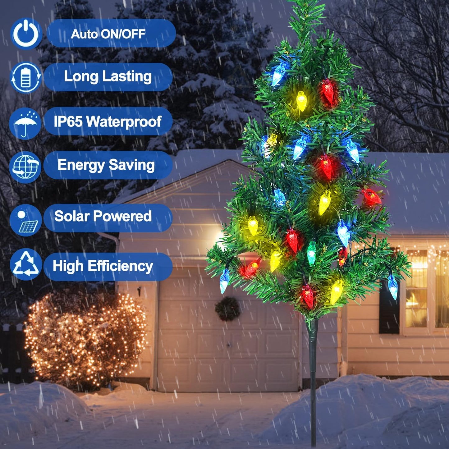 Solar-Powered Christmas Tree Lights™