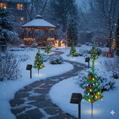 Solar-Powered Christmas Tree Lights™