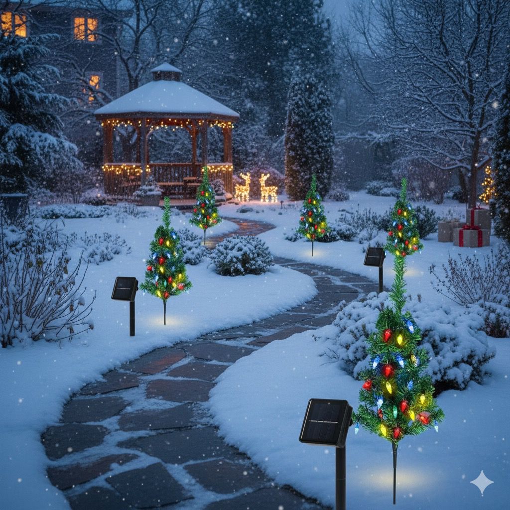 Solar-Powered Christmas Tree Lights™