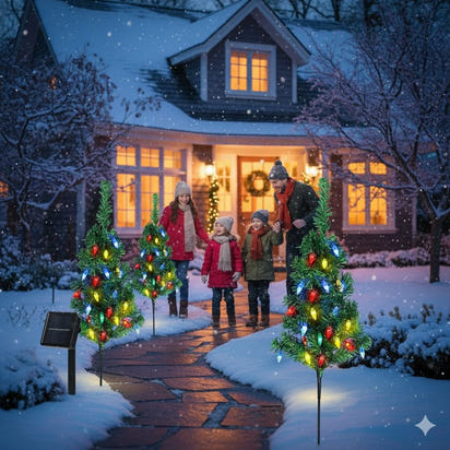 Solar-Powered Christmas Tree Lights™