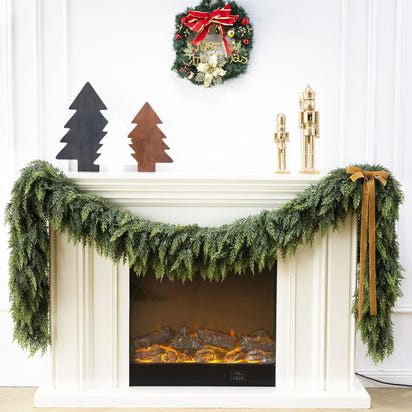 Viral 6 ft Real Touch WinterGlow Pine Garland™– Full, Lush Holiday Greenery
